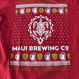 Maui Brewing Christmas Tee Shirt Adult Medium